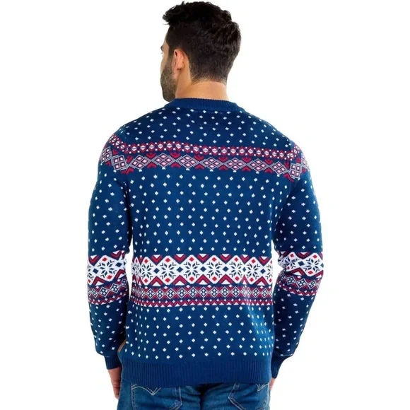 Tipsy Elves Reindeer Climax Ugly Christmas Sweater - size L - Picture 2 of 6